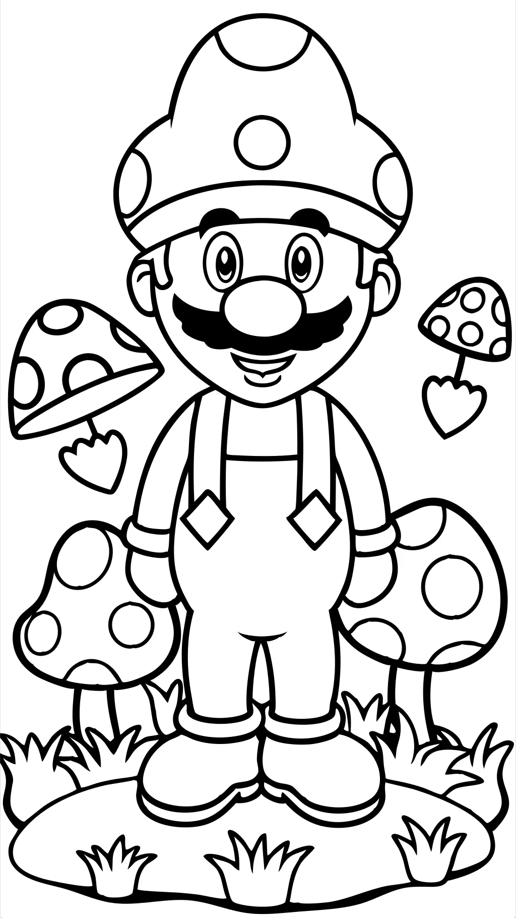 páginas para colorear luigi